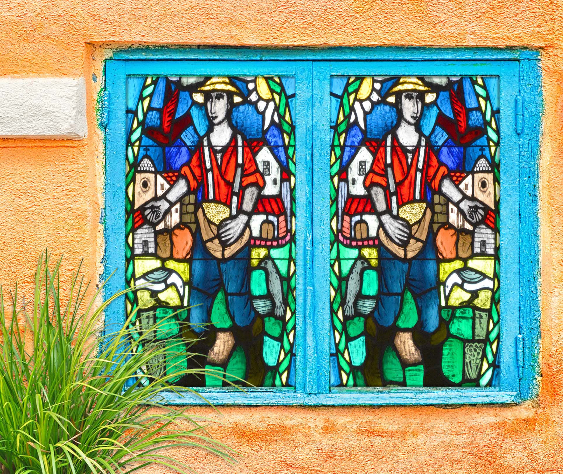 3D Planting Seeds 170 Window Film Print Sticker Cling Stained Glass UV Block