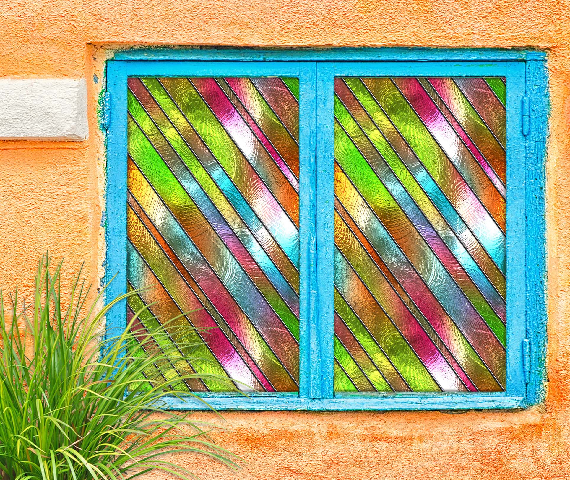 3D Twill Drill 440 Window Film Print Sticker Cling Stained Glass UV Block