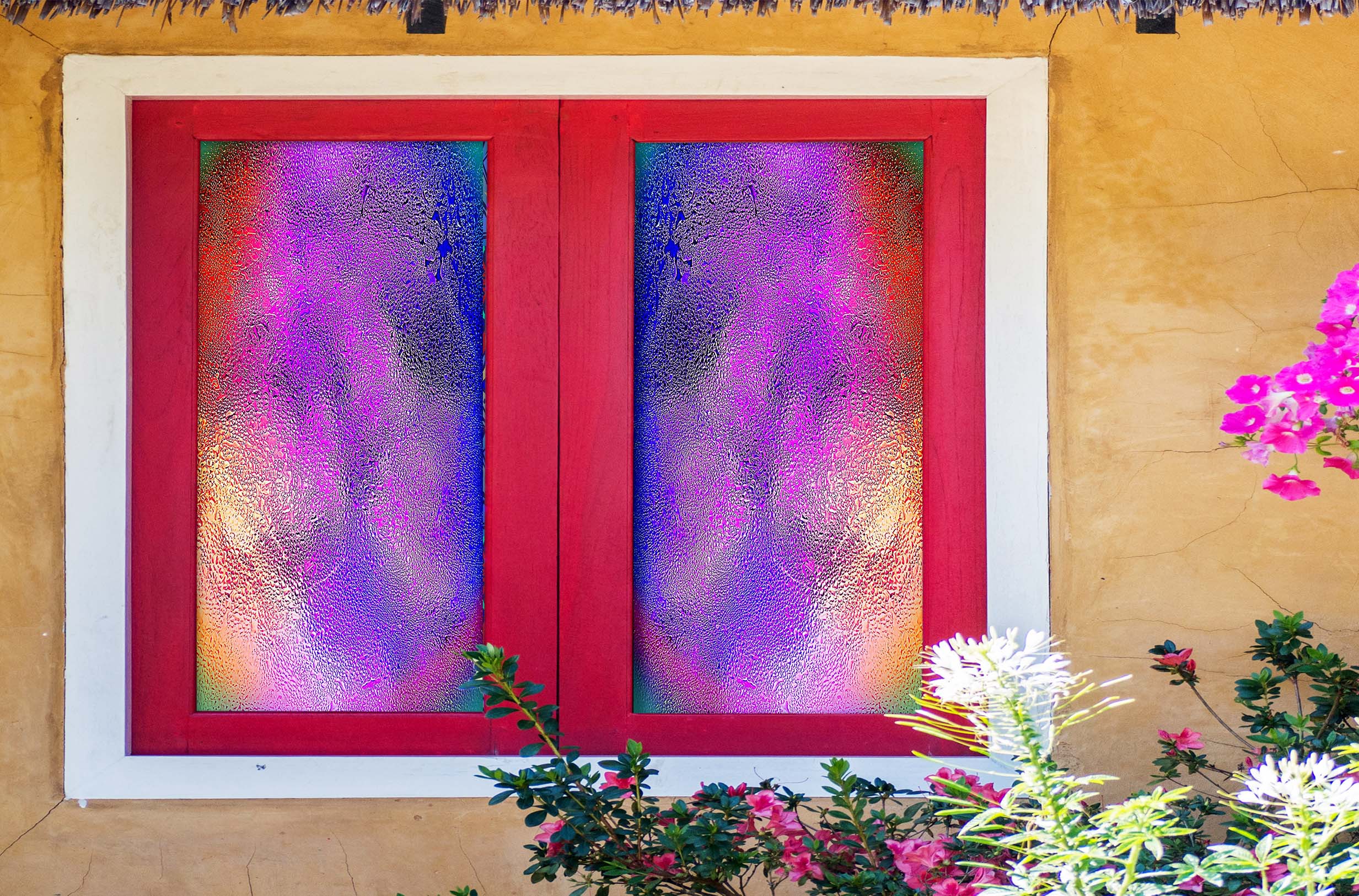 3D Purple Glass 178 Window Film Print Sticker Cling Stained Glass UV Block