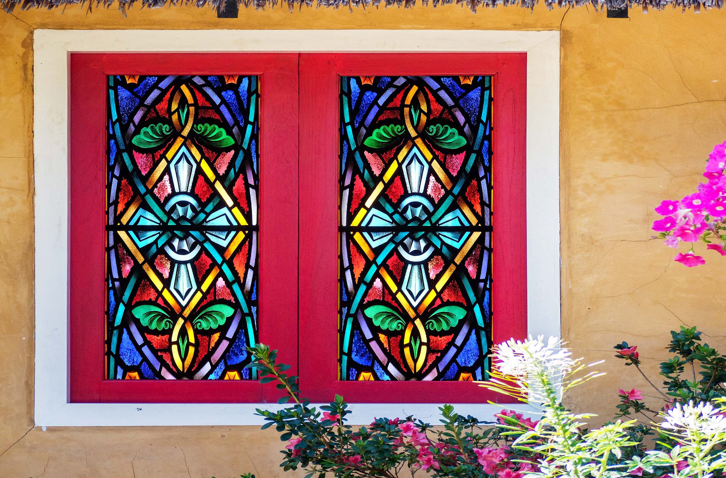 3D Sacred Art 420 Window Film Print Sticker Cling Stained Glass UV Block