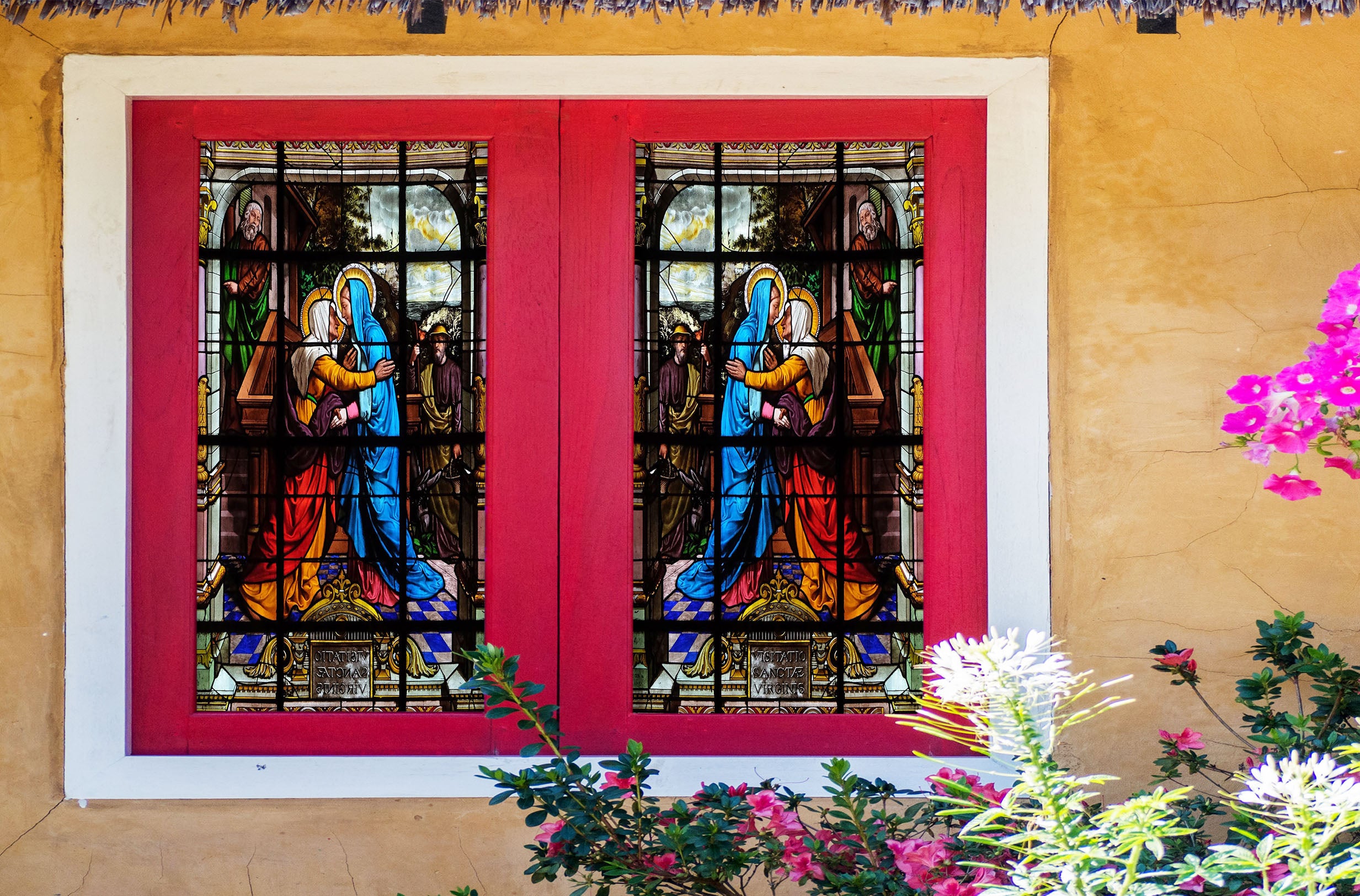 3D Nun Ceremony 210 Window Film Print Sticker Cling Stained Glass UV Block