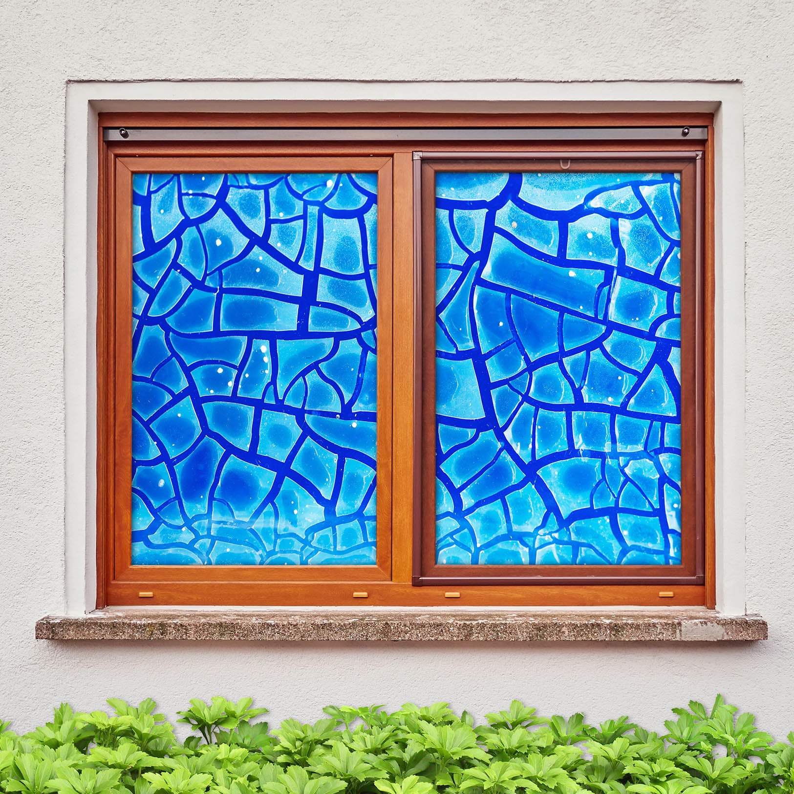 3D Irregular Crack 299 Window Film Print Sticker Cling Stained Glass UV Block