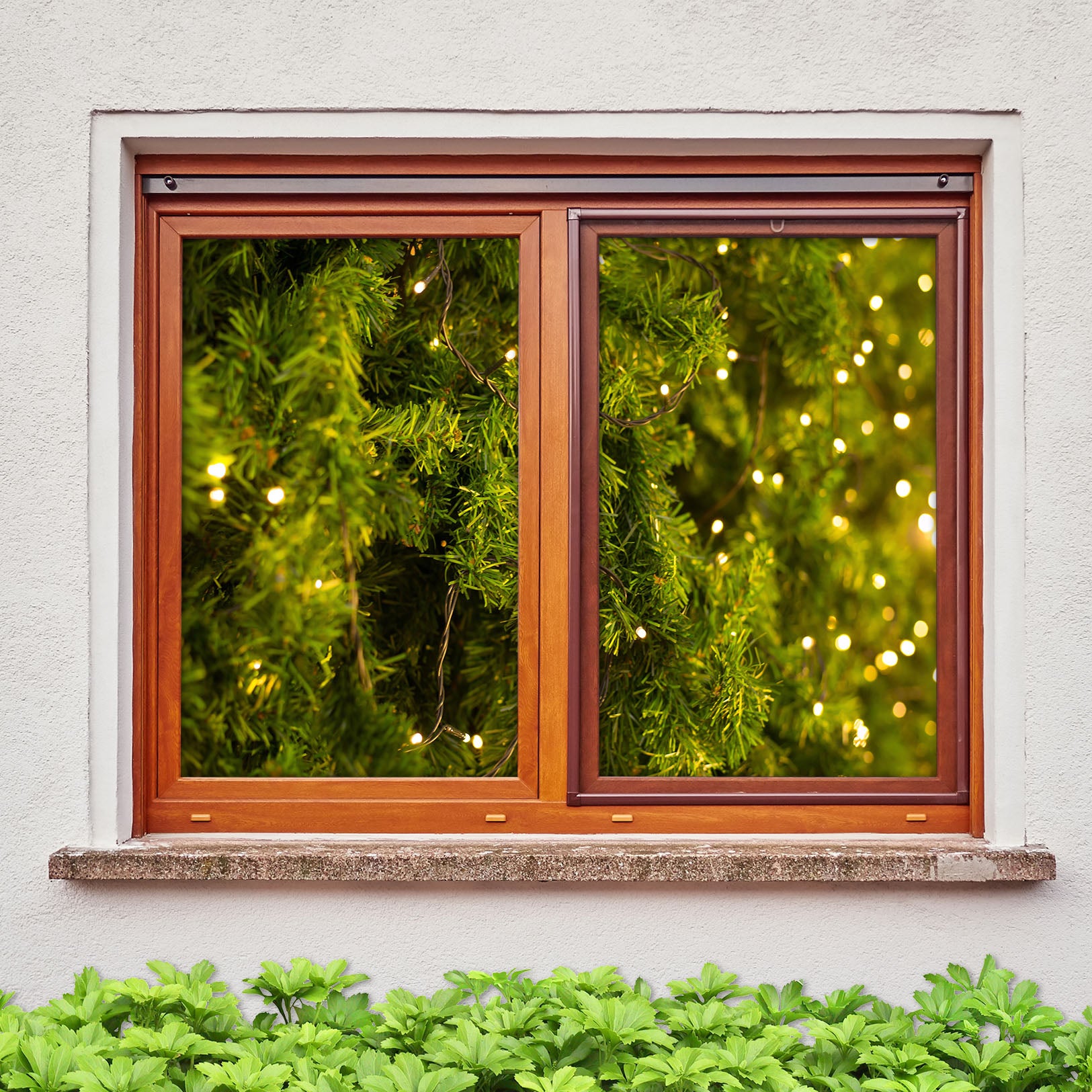 3D Christmas Tree 30119 Christmas Window Film Print Sticker Cling Stained Glass Xmas