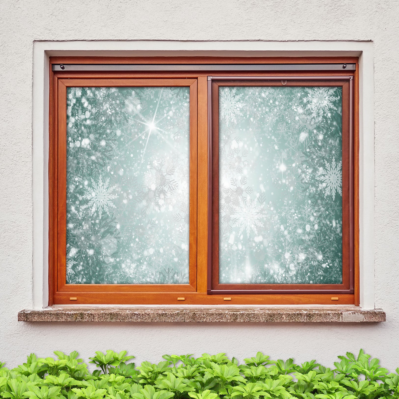 3D Beautiful Snowflake 289 Window Film Print Sticker Cling Stained Glass UV Block