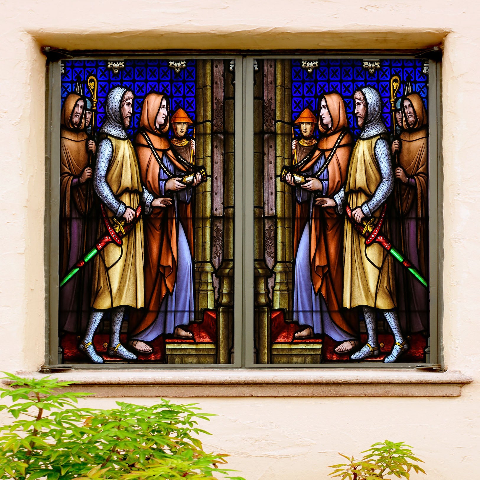 3D Guard Courier 086 Window Film Print Sticker Cling Stained Glass UV Block