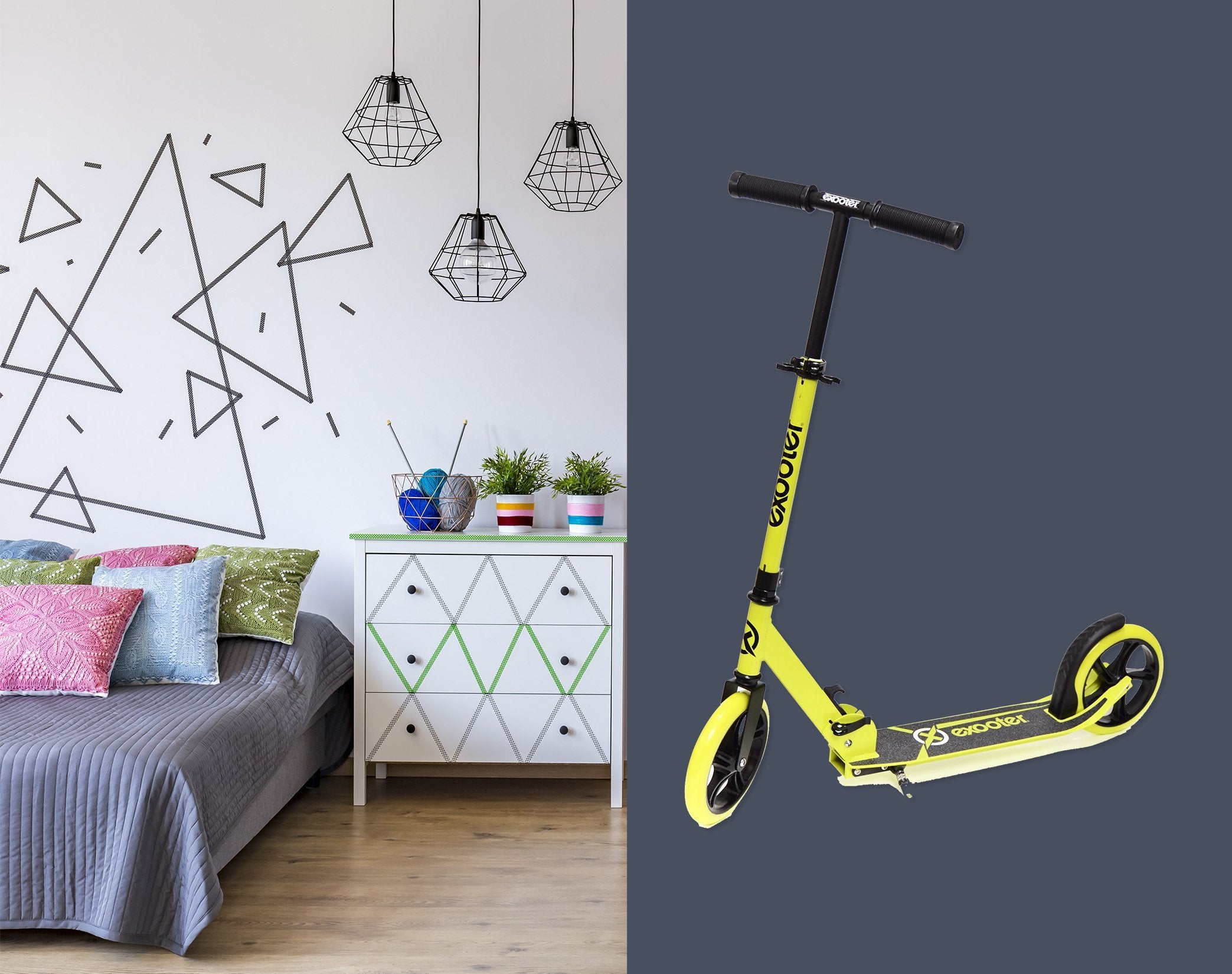 3D Cool Scooter 01 Vehicles Wallpaper AJ Wallpaper 