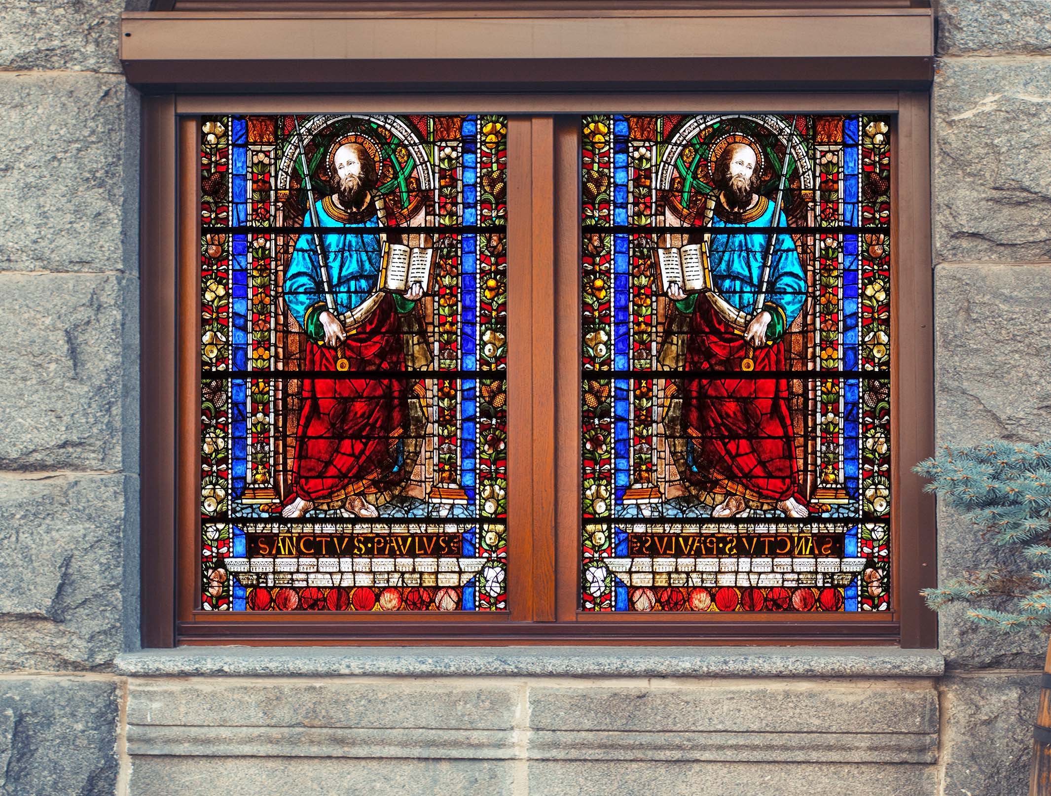 3D Believers Holy Book 120 Window Film Print Sticker Cling Stained Glass UV Block