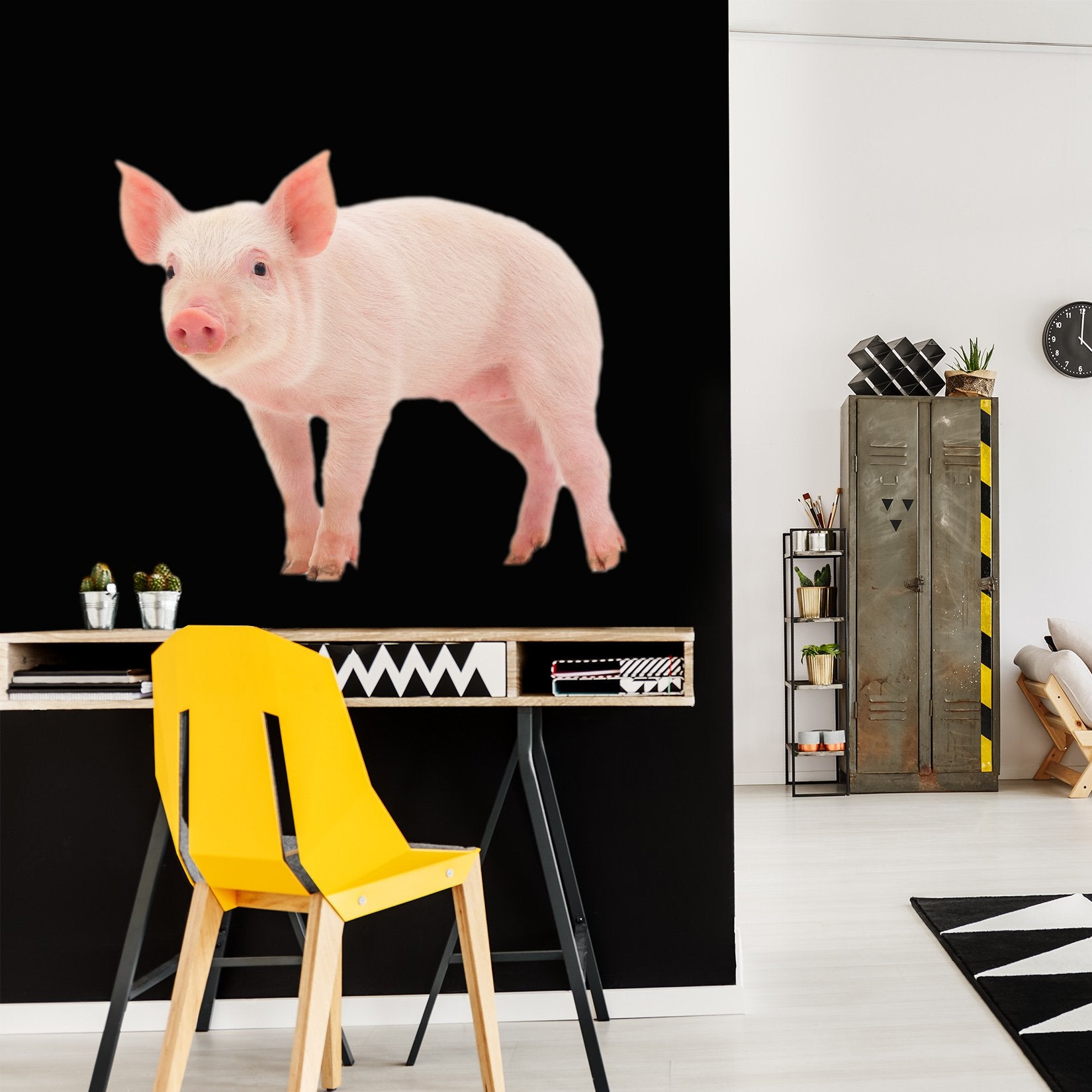 3D Piggy 078 Animals Wall Stickers Wallpaper AJ Wallpaper 