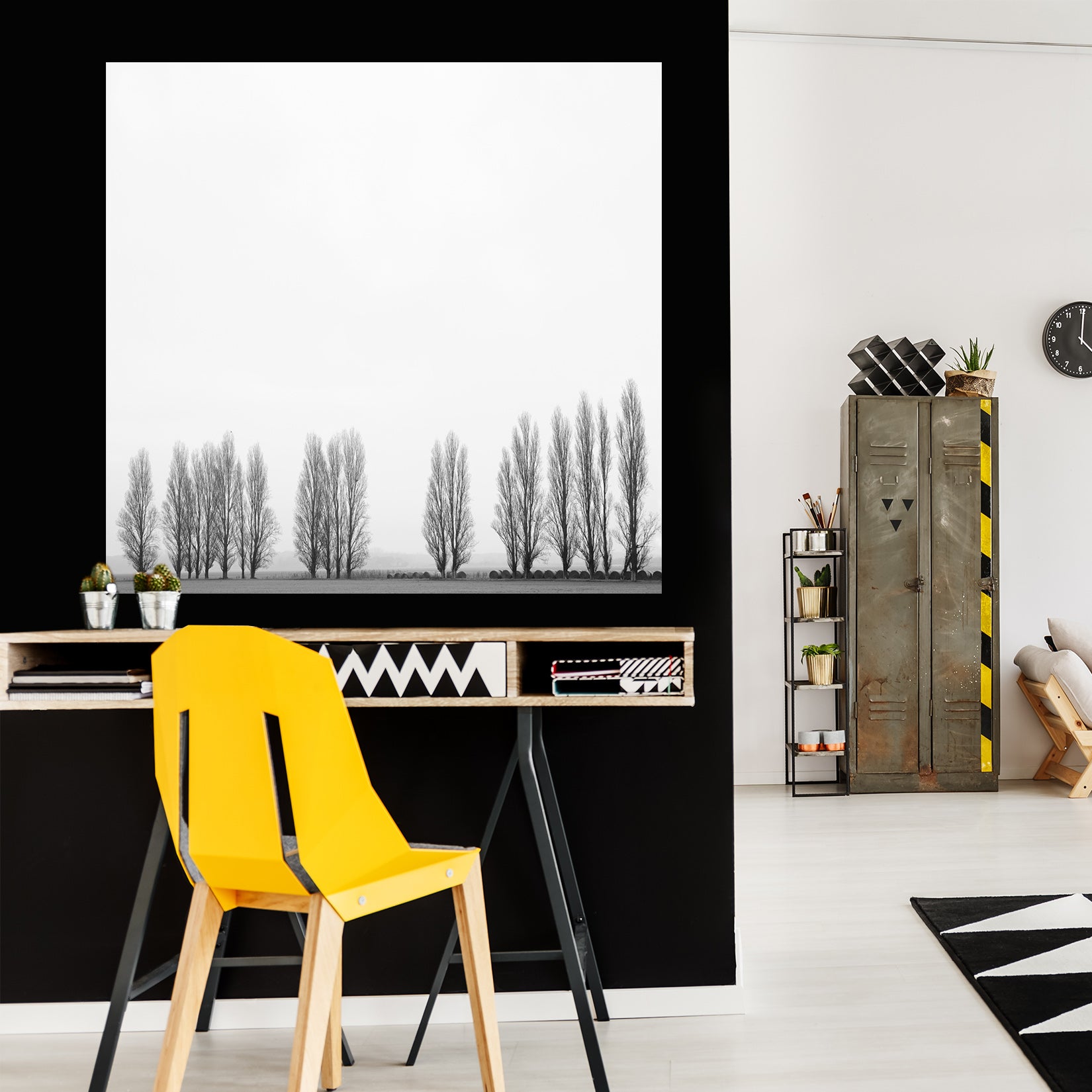 3D Black Trees 137 Marco Carmassi Wall Sticker
