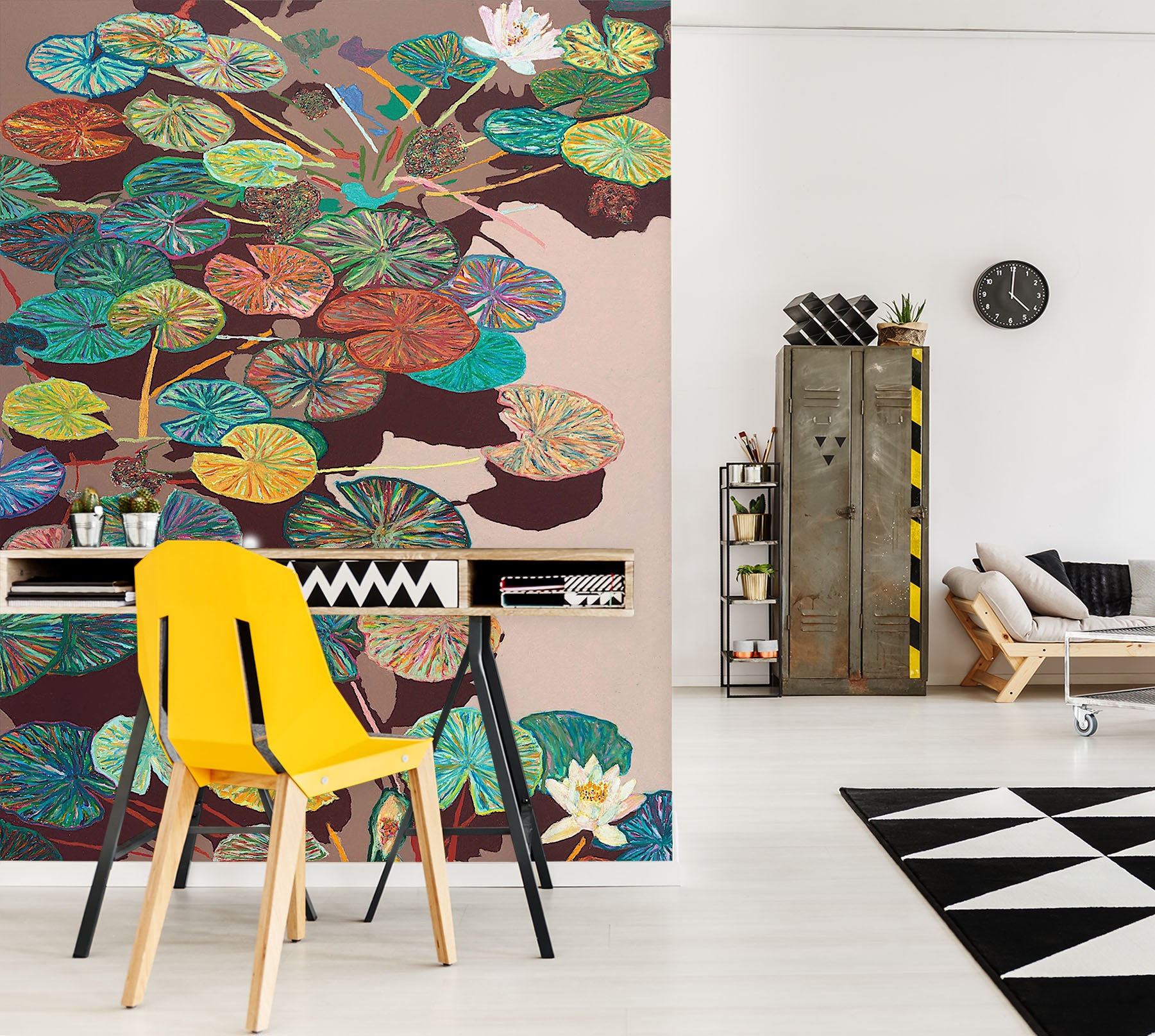 3D Summer Pond 285 Allan P. Friedlander Wall Mural Wall Murals