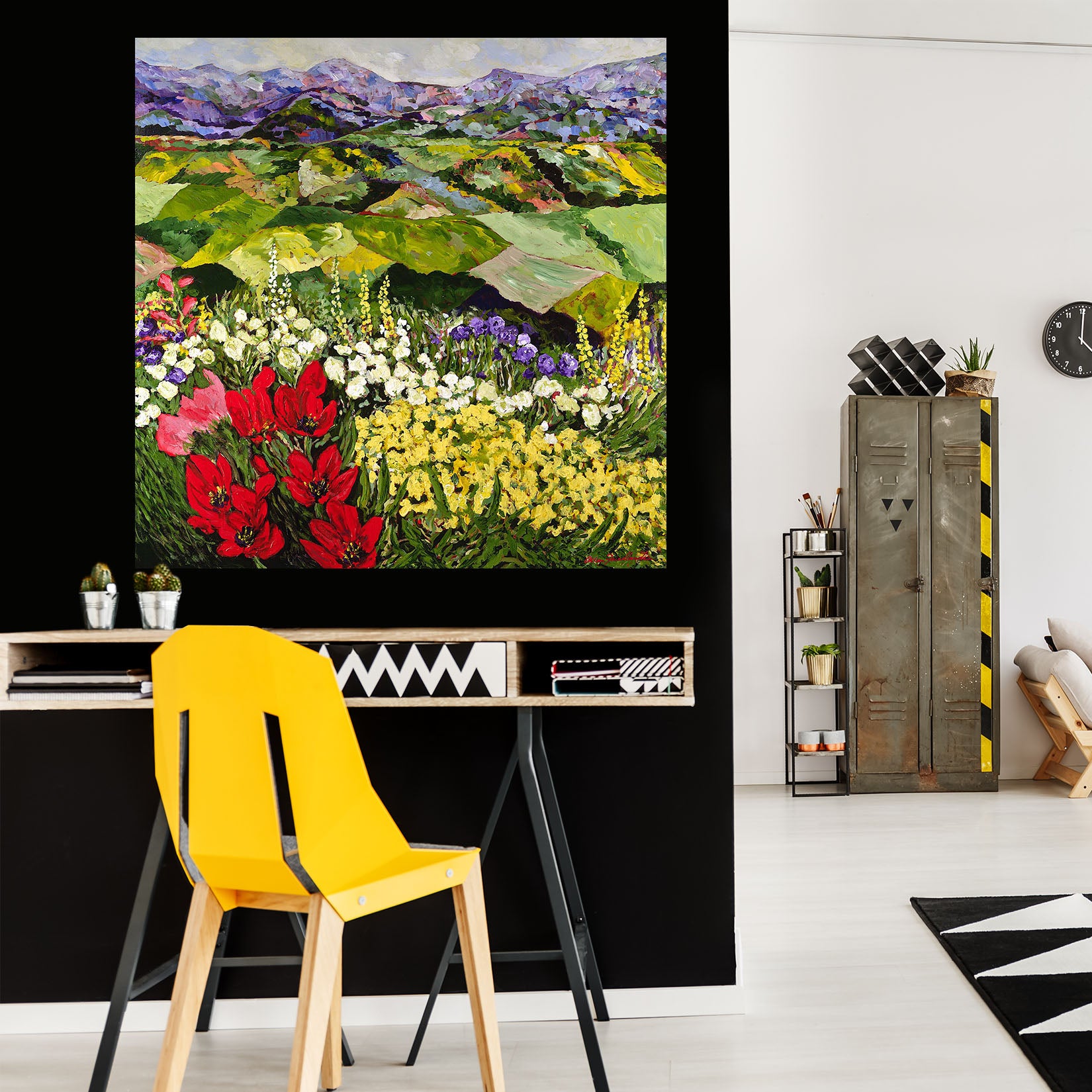 3D Mountaintop Wildflowers 141 Allan P. Friedlander Wall Sticker