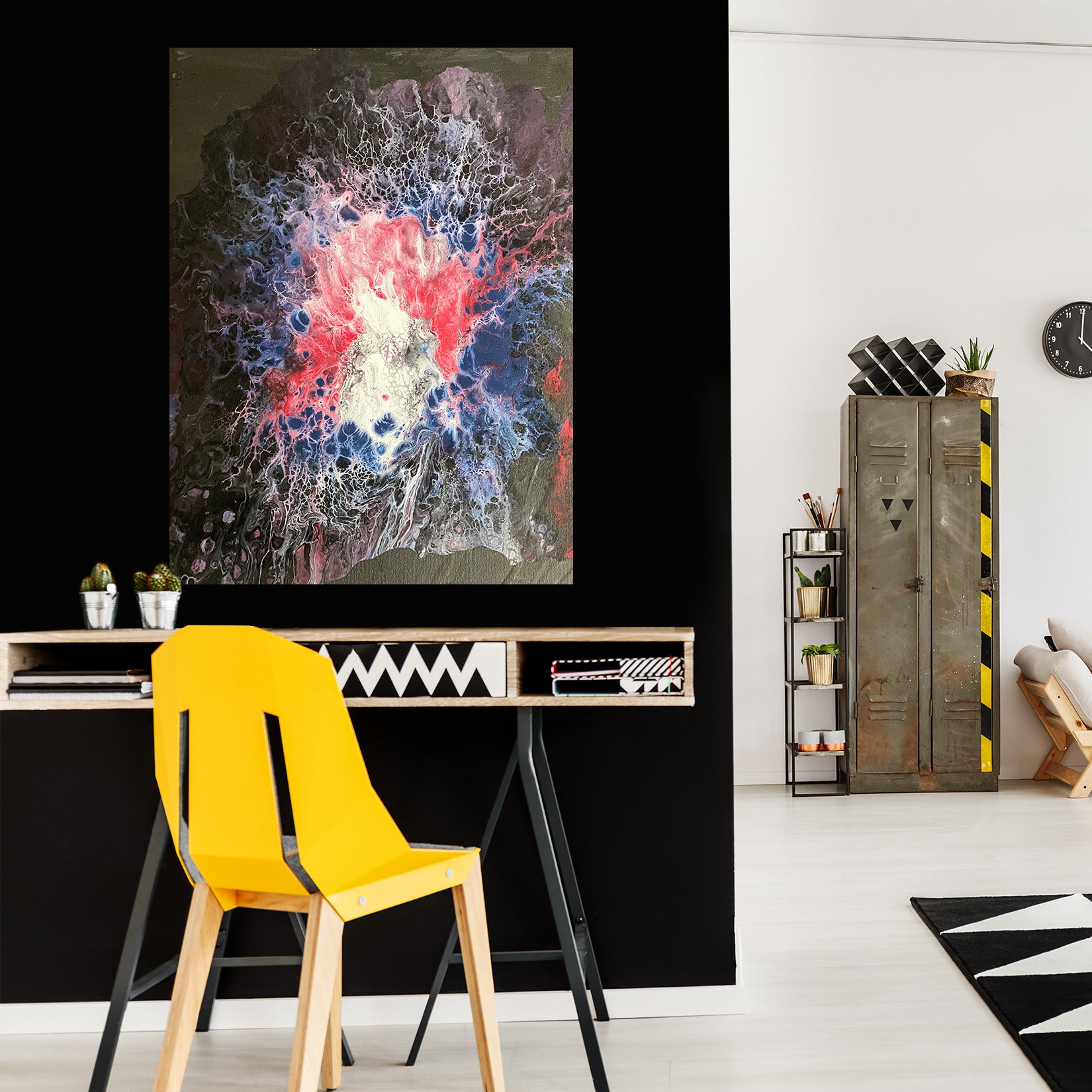 3D Red Blue Pattern 8169 Valerie Latrice Wall Sticker