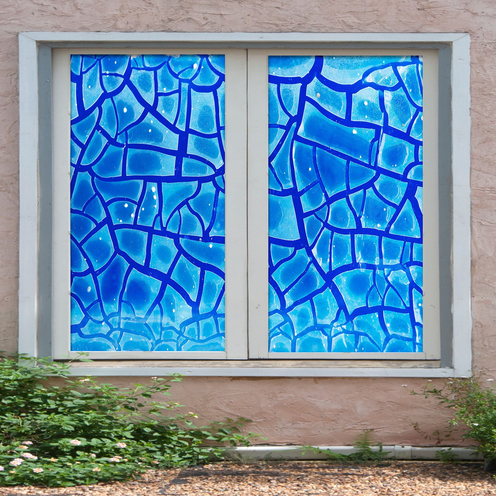 3D Irregular Crack 299 Window Film Print Sticker Cling Stained Glass UV Block