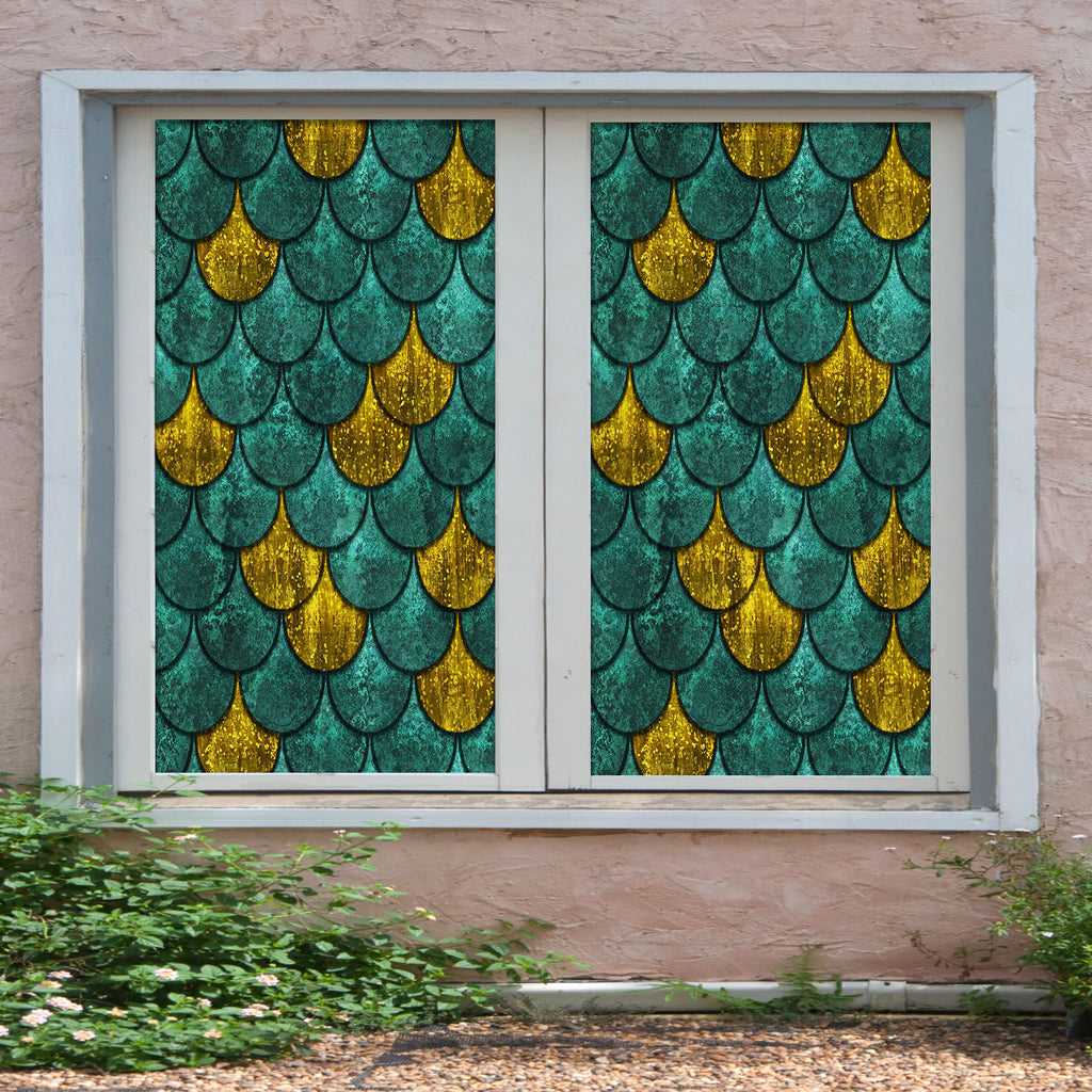 3D Shell Pattern 131 Window Film Print Sticker Cling Stained Glass UV ...