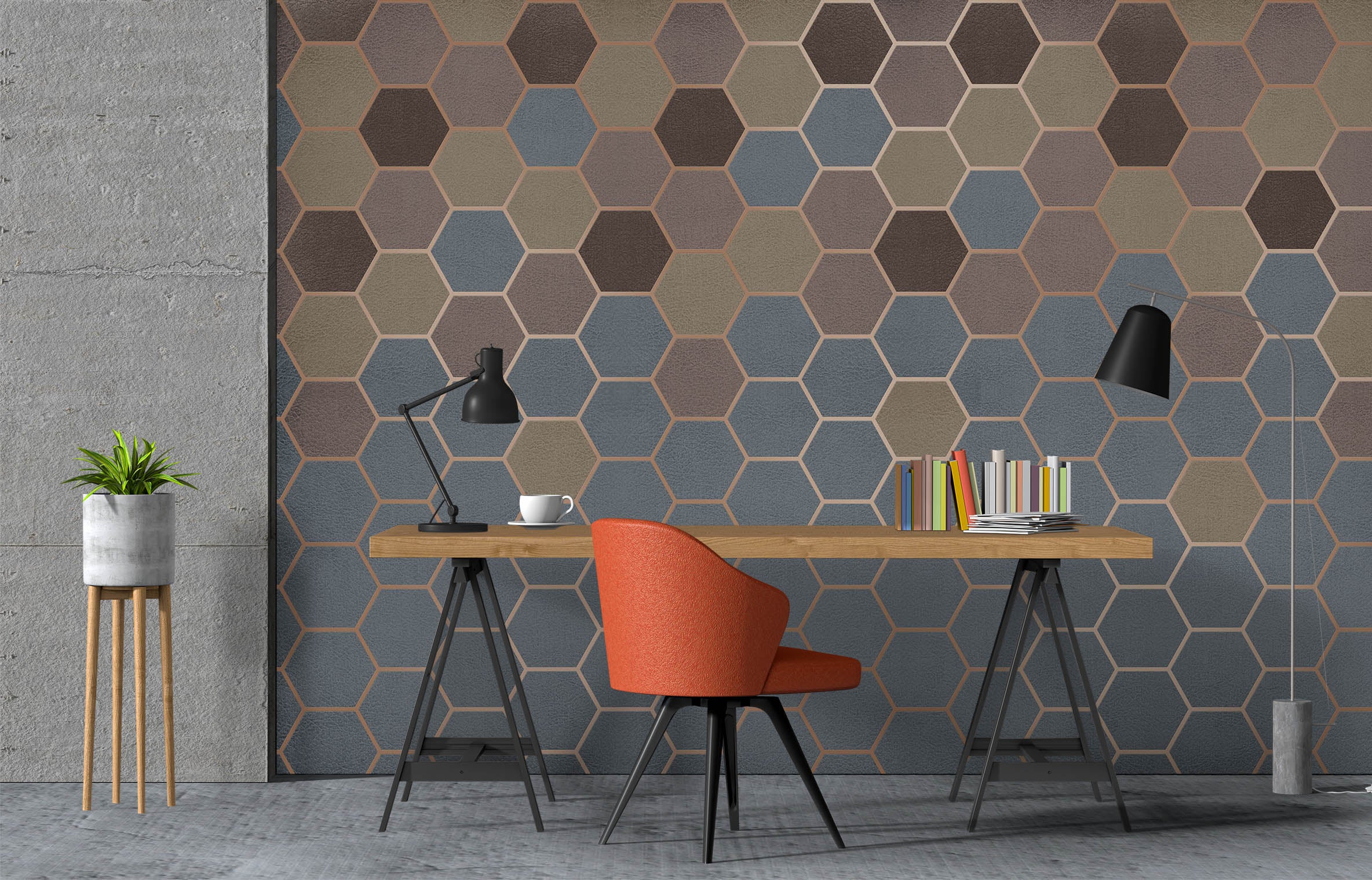 3D Hexagon Graphics 1065 Wall Murals