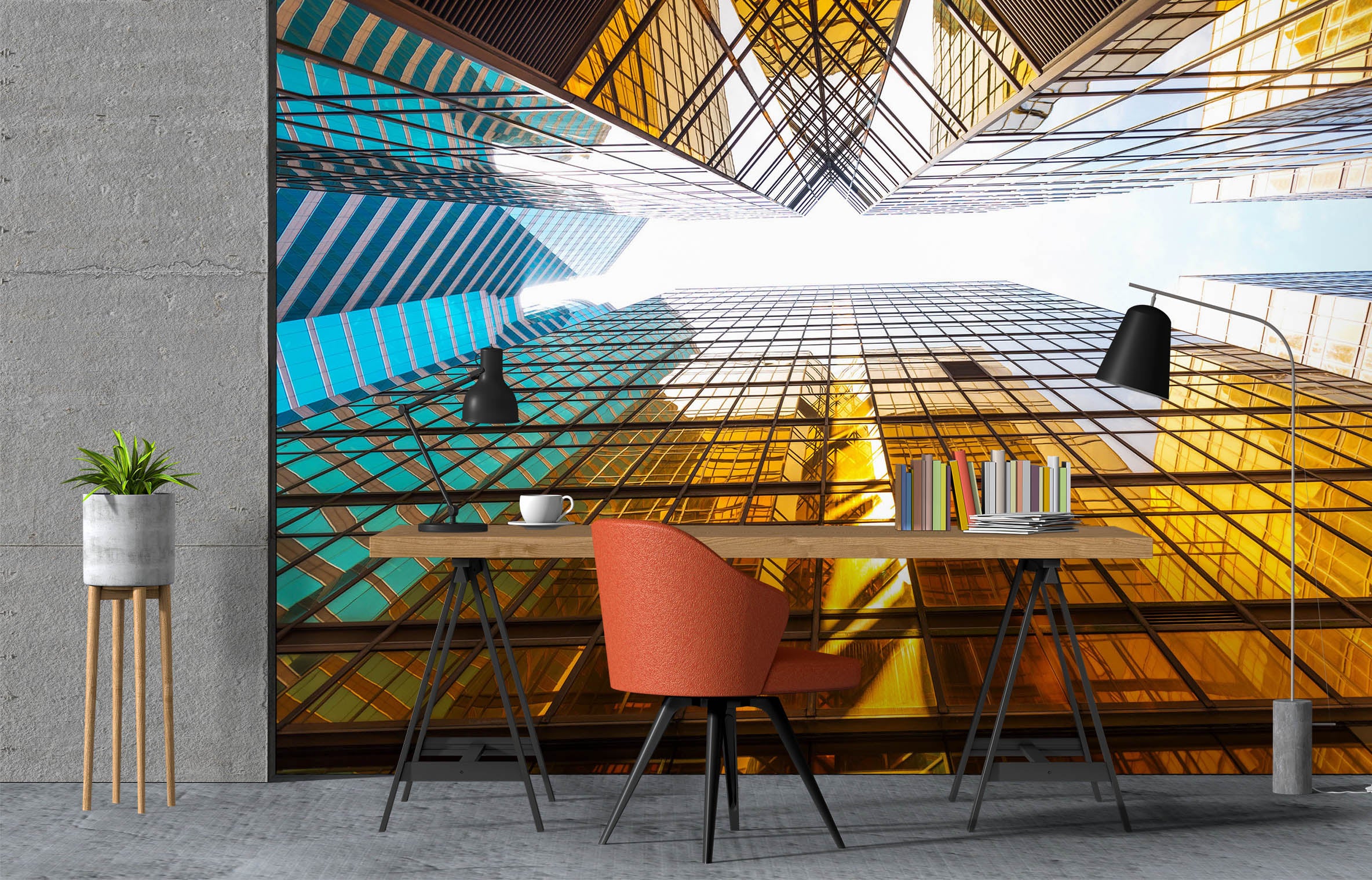 3D Glass Building 1004 Wall Murals