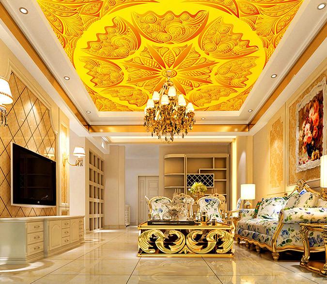 Bright Yellow Patterns 01 Wallpaper AJ Wallpaper 