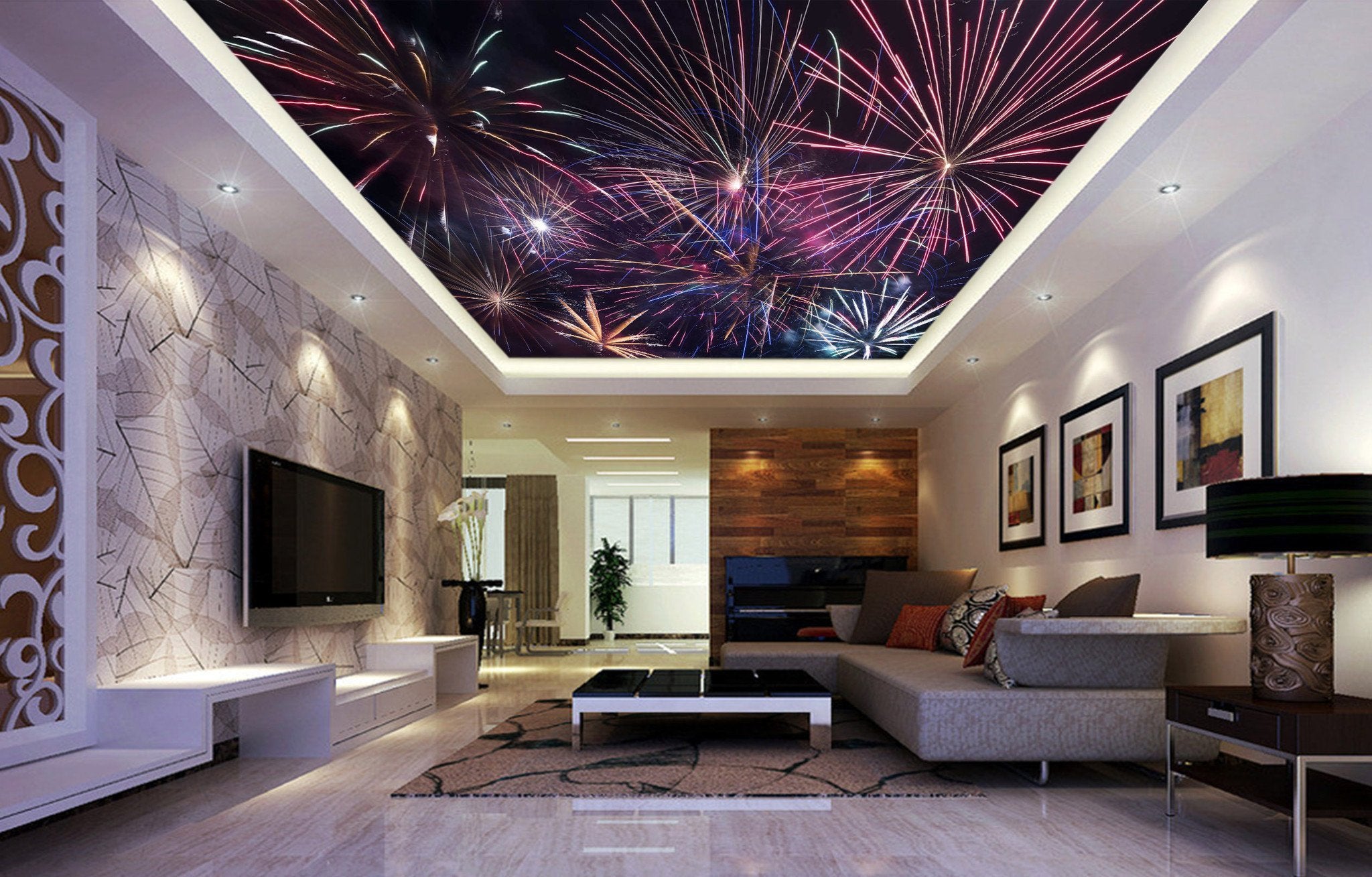 Blooming Beautiful Fireworks Wallpaper AJ Wallpaper 