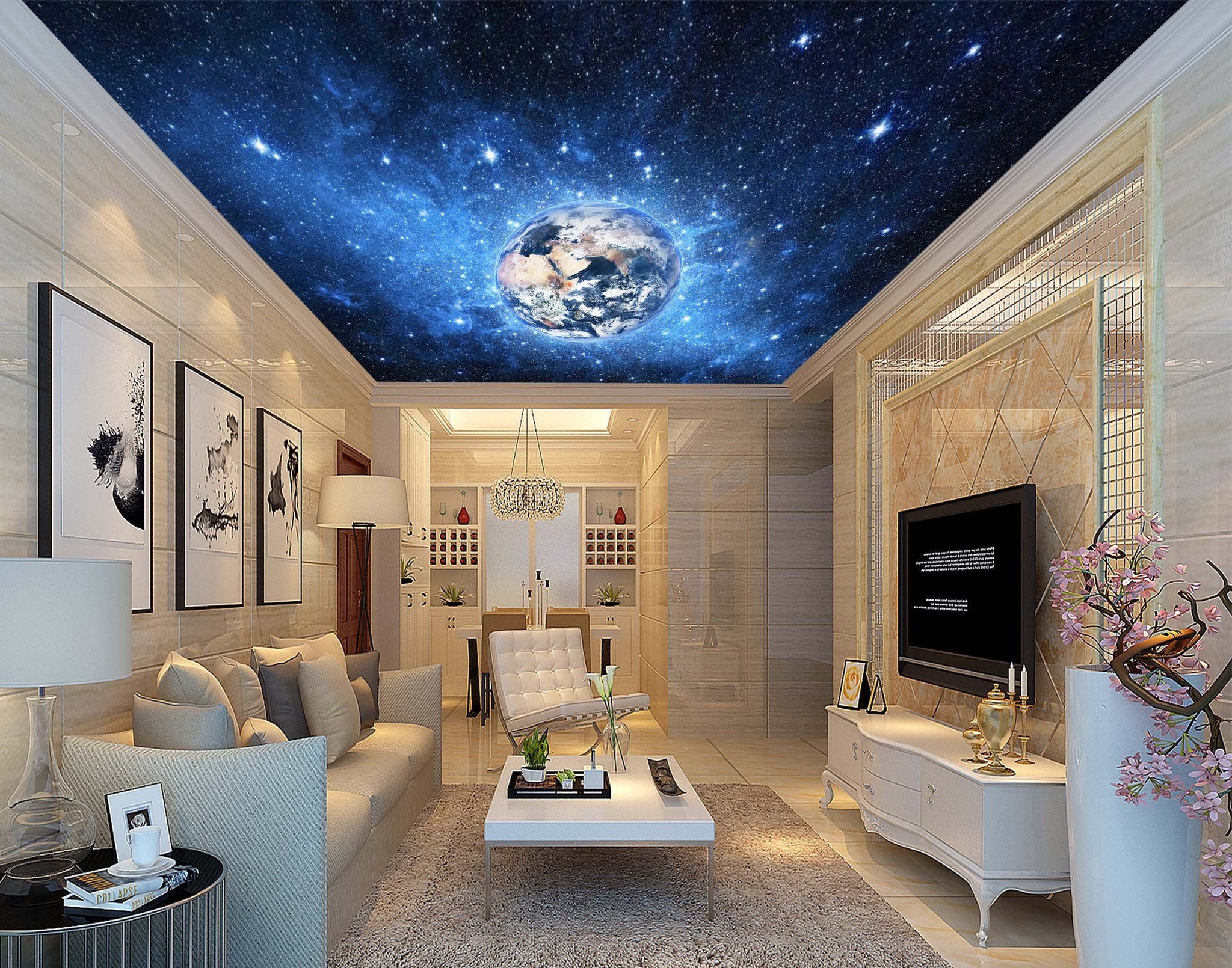 Stars Sky Earth Wallpaper AJ Wallpaper 