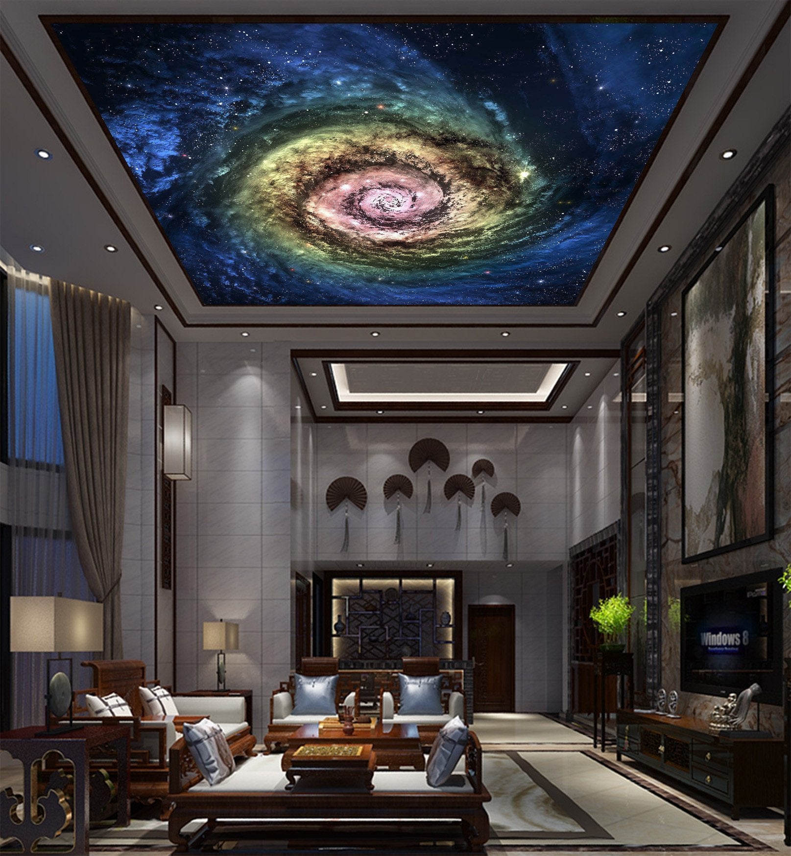 Star Sky Color Rotating Nebula Wallpaper AJ Wallpaper 