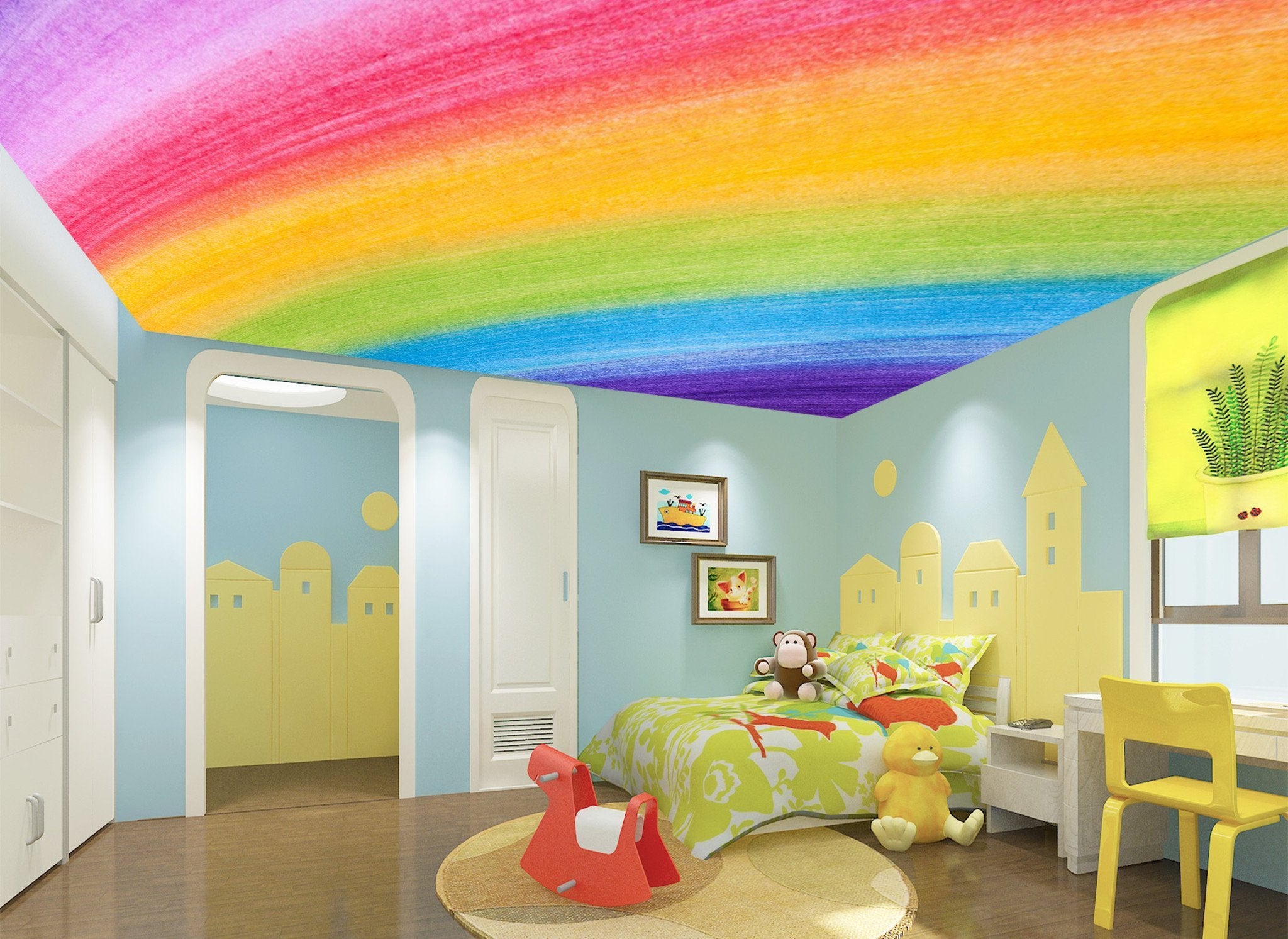 Rainbow Painting Wallpaper AJ Wallpaper 