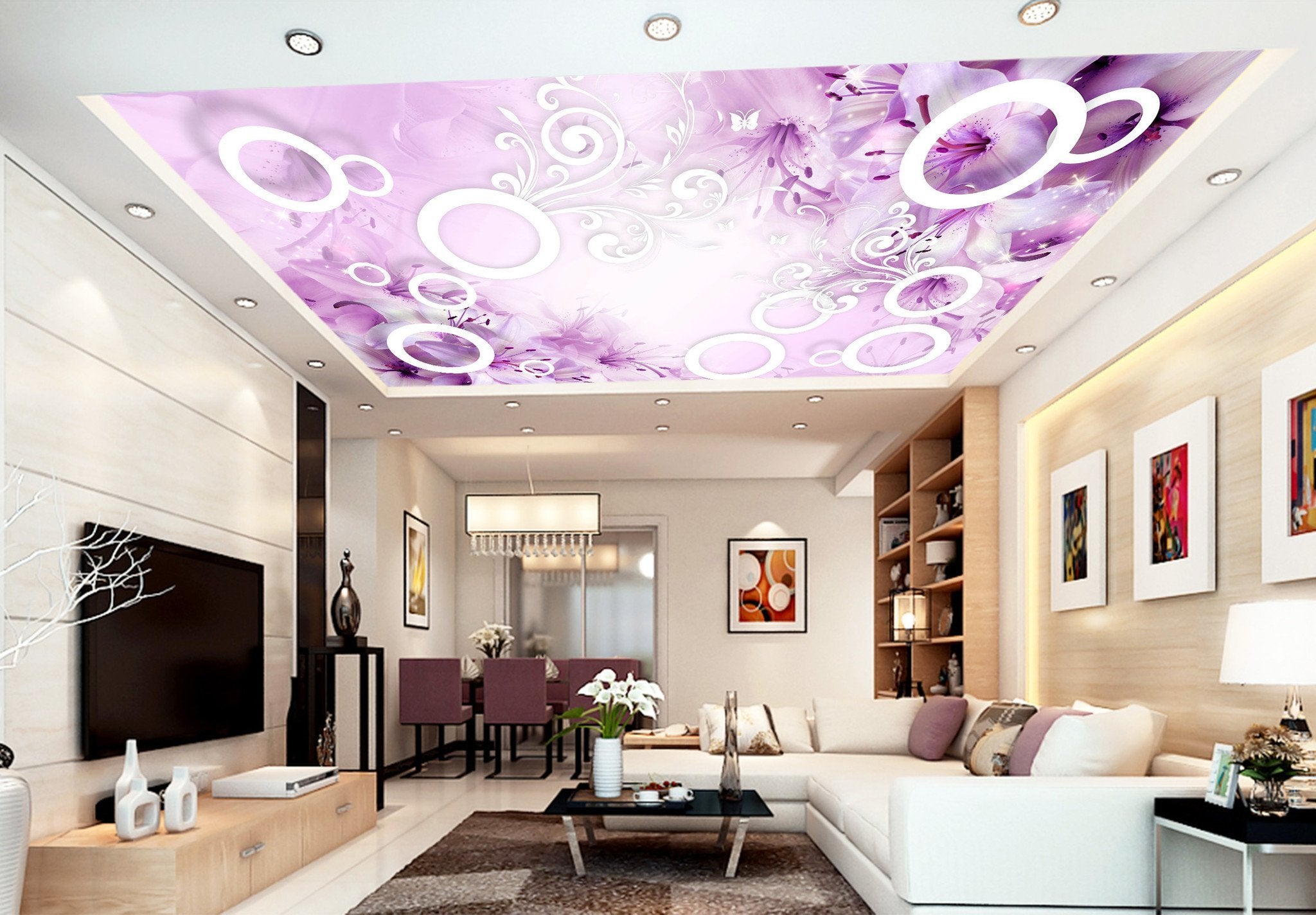 Flowers Vine And Rings Wallpaper AJ Wallpaper 