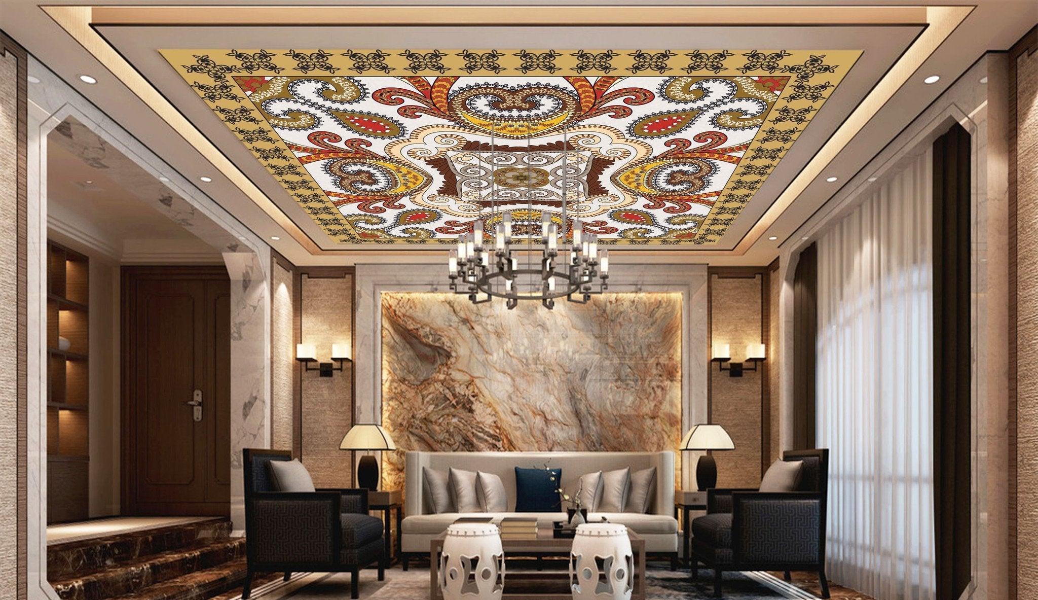 Vintage Metal Patterns Wallpaper AJ Wallpaper 