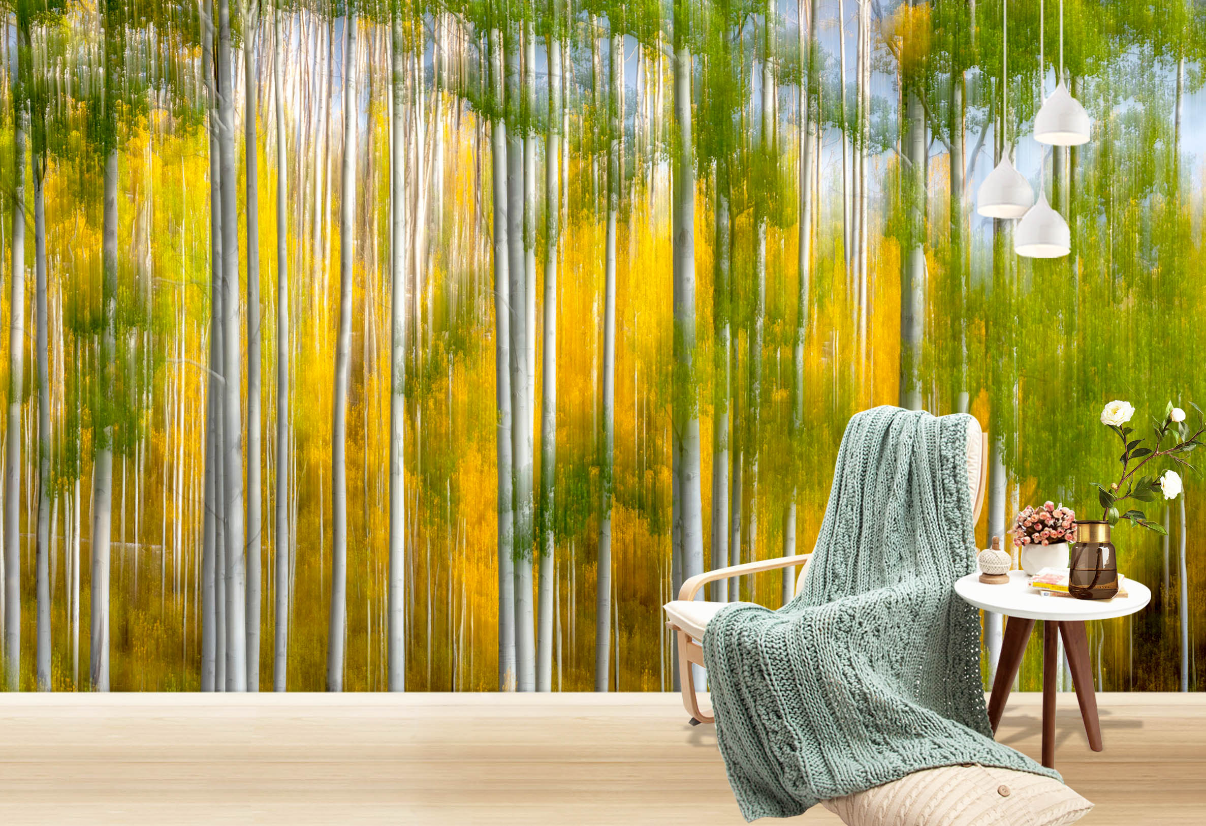 3D Orange Reflection 1438 Marco Carmassi Wall Mural Wall Murals